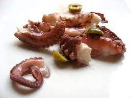 Morceaux de tentacules de poulpes marinés 250gr