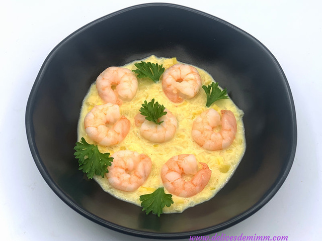 Scampi - cuit mariné Safran Crème
