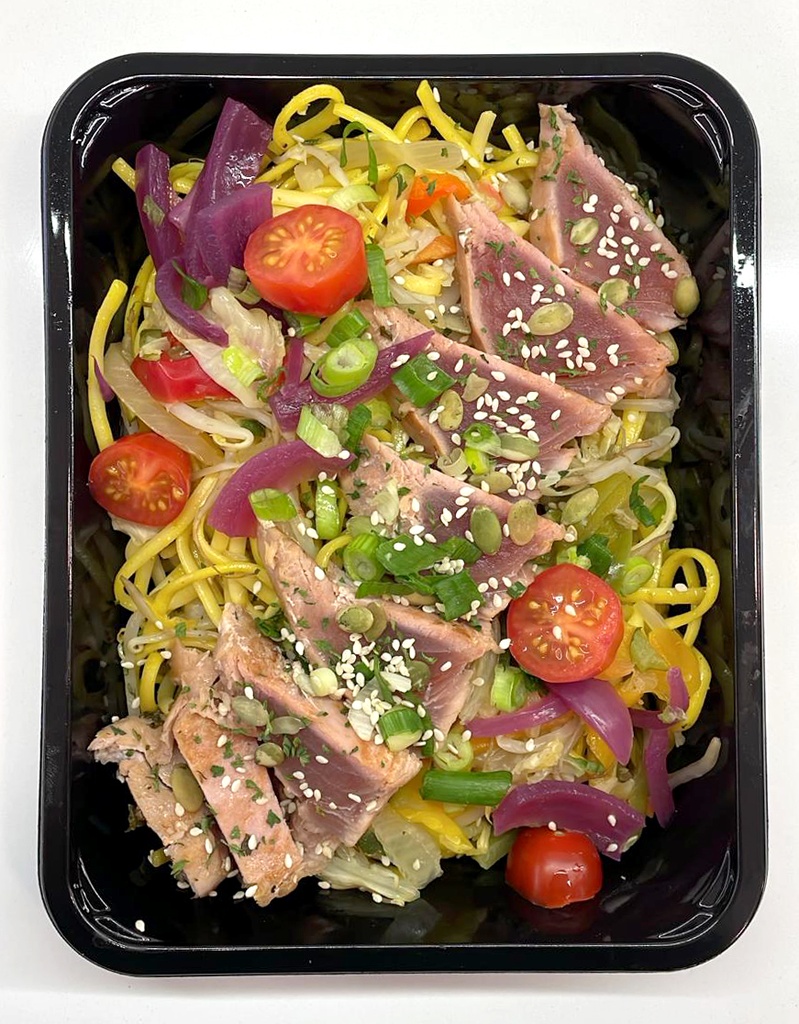 Tataki de thon rouge & Nouilles façon Thaï