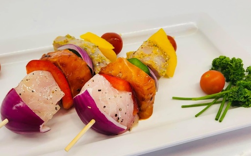 Brochettes de Poissons Marinés