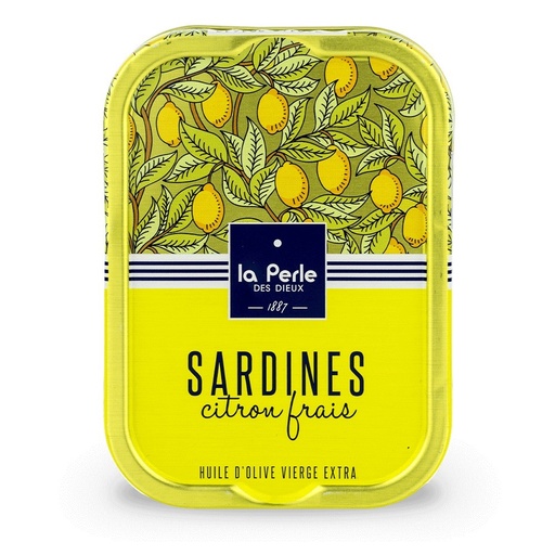 Sardines - Classique - Huile olive - Sardine à l'Huile d'Olive Citron frais