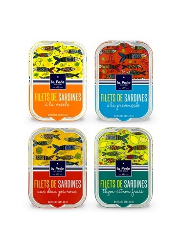 Sardines - Sans Huile - filets et Olives tranchées et Romarin