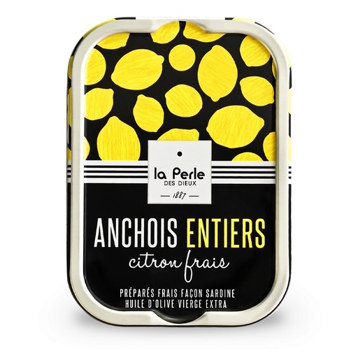 Anchois - Entiers - Huile Extra Vierge et Citron