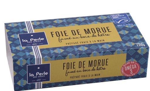 Foie de morue - fumé au bois de hêtre