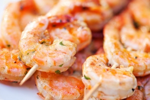 Brochettes de Scampis Marinés