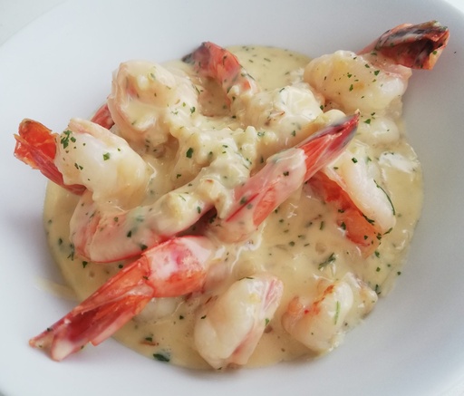 Cassolette de Scampis Ail & Crème